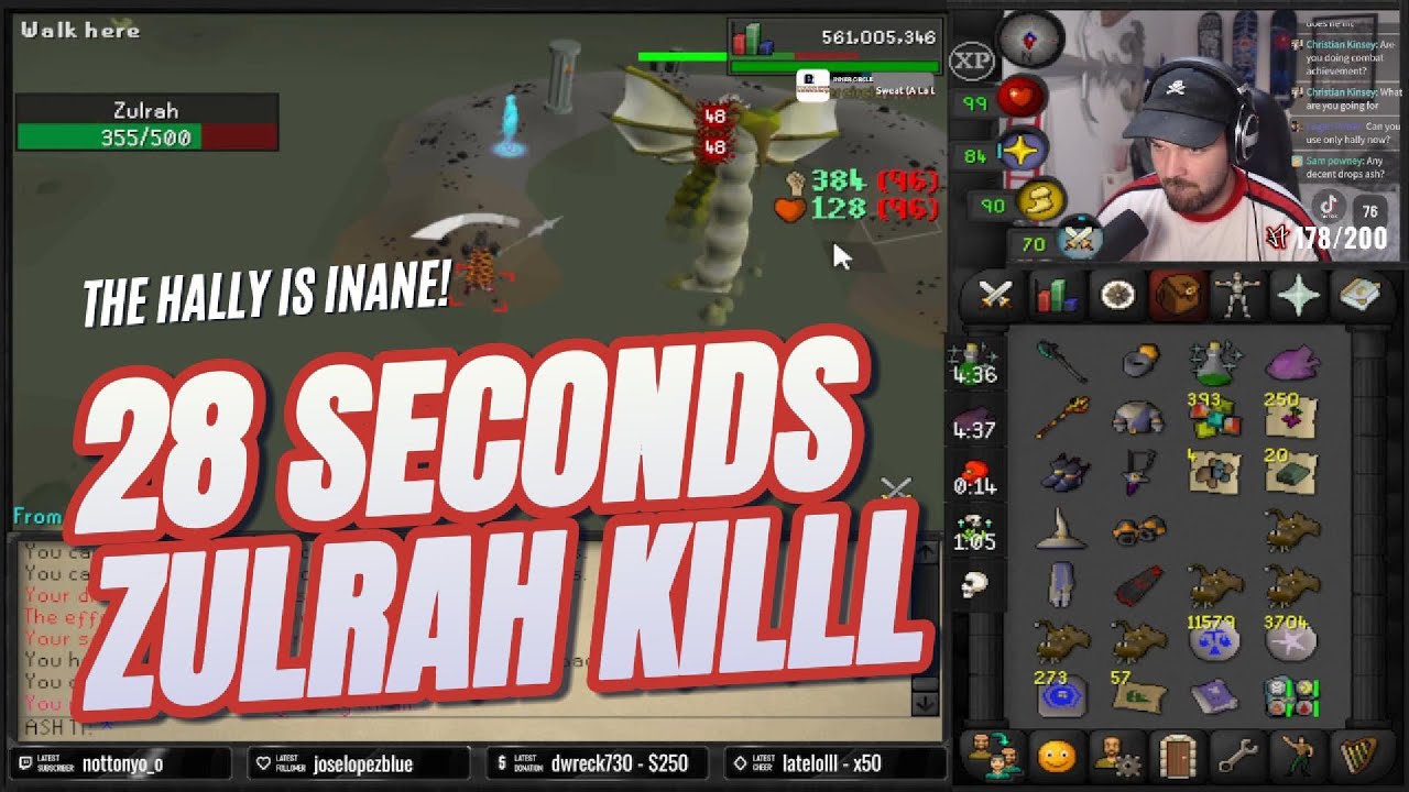 28 SECOND ZULRAH KILL - CLOSE TO WR WITH HALBERD - NEW UPDATE HALBERD AT ZULRAH