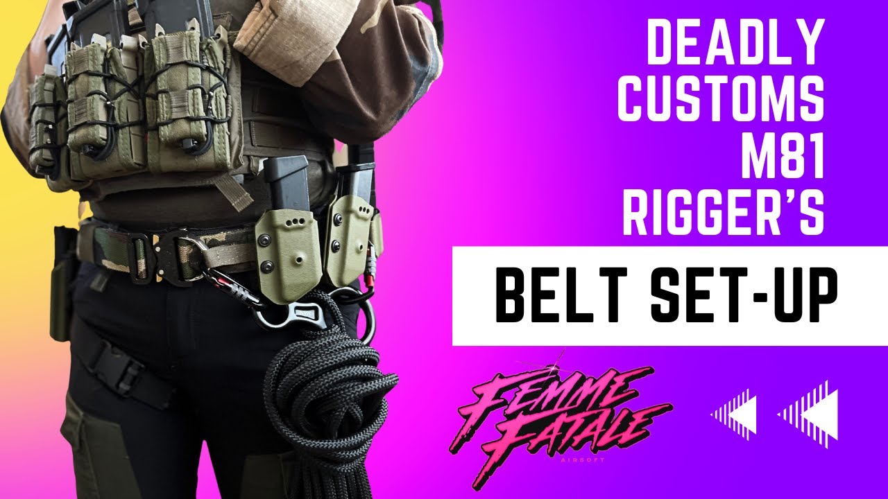 Deadly Customs M81 Riggers Belt Set up!