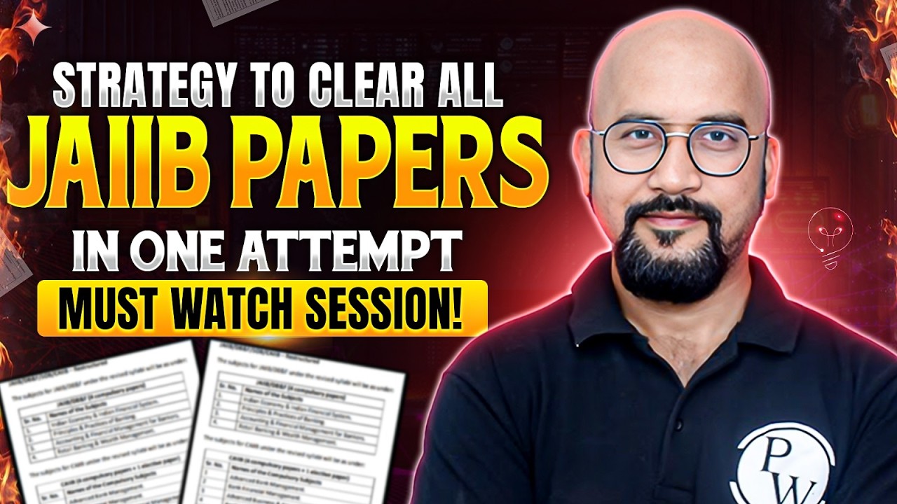How to Clear JAIIB in First Attempt? JAIIB Study Plan 2026 | JAIIB Exam Preparation | by Bhaskar Sir