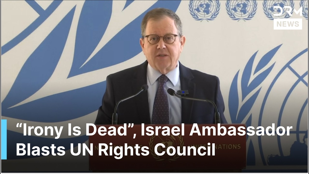 FULL REMARKS: Israel&rsquo;s UN Envoy Slams Human Rights Council Over &ldquo;Institutional Bias&rdquo; | AC1G