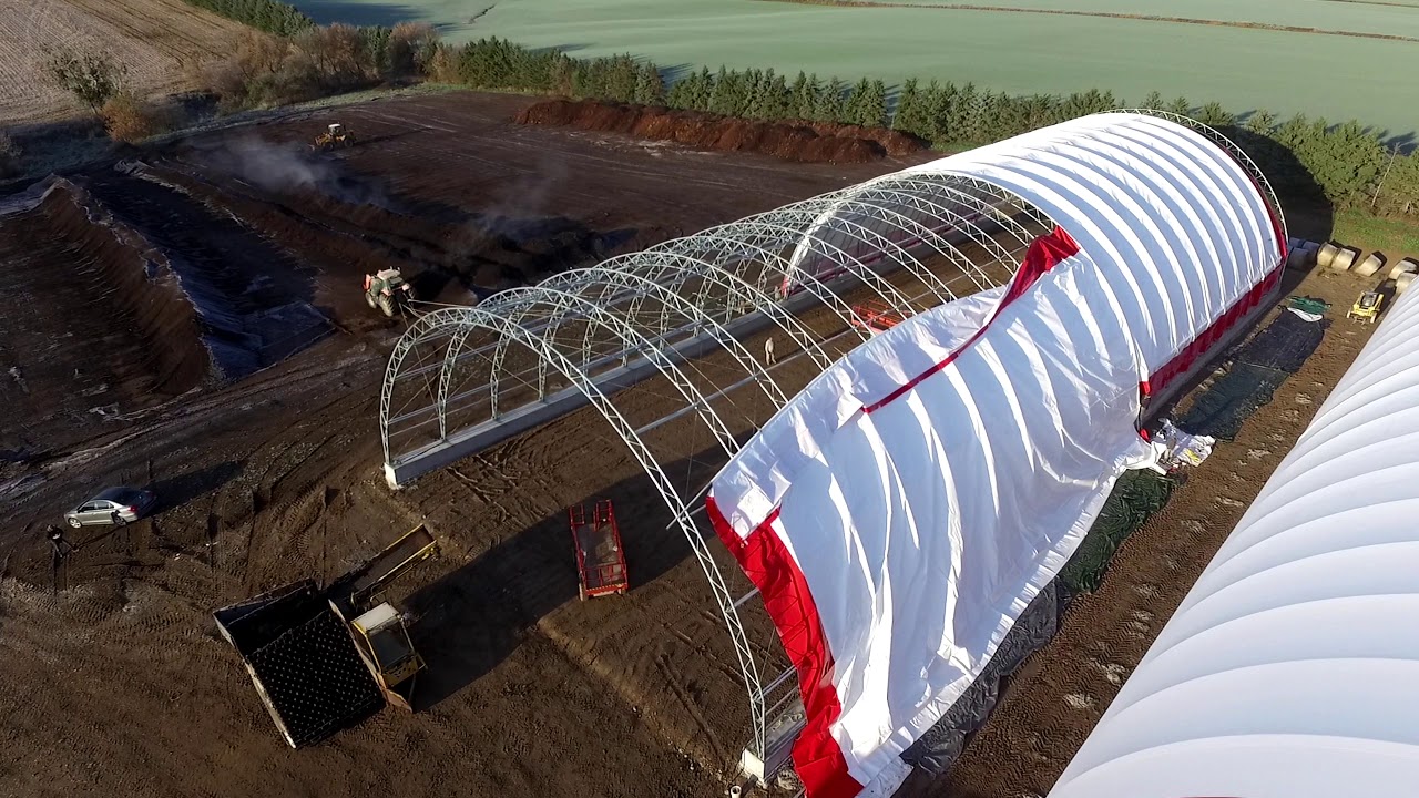 Timelapse Harold Martin Two 80' x 200' Atlas Building Series for Composting