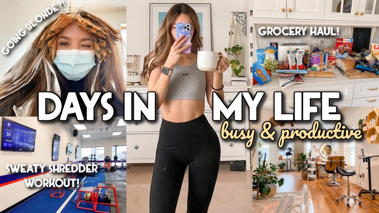 PRODUCTIVE DAYS, CHANGING MY HAIR, SWEATY WORKOUT | VLOG