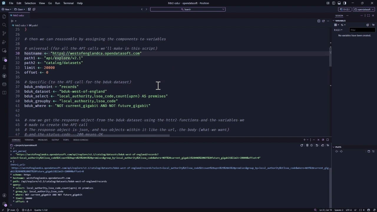 Using the Huwise (Opendatasoft) API in R to analyse Broadband connectivity