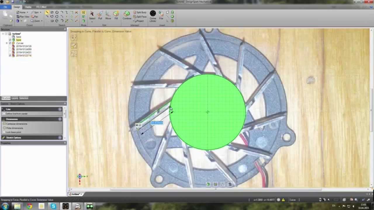 Designspark modeling Fan