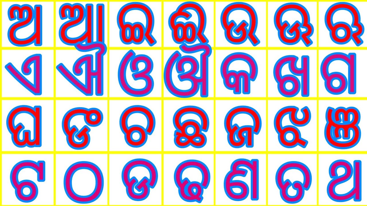 ଅ ଆ ଇ ଈ ଉ ଊ ଋ ୠ ଏ ଐ ଓ ଔ |( ଓଡ଼ିଆ ବର୍ଣ୍ଣମାଳା ) Odia Alphabets | Odia BarnaMala A Aa i ee u