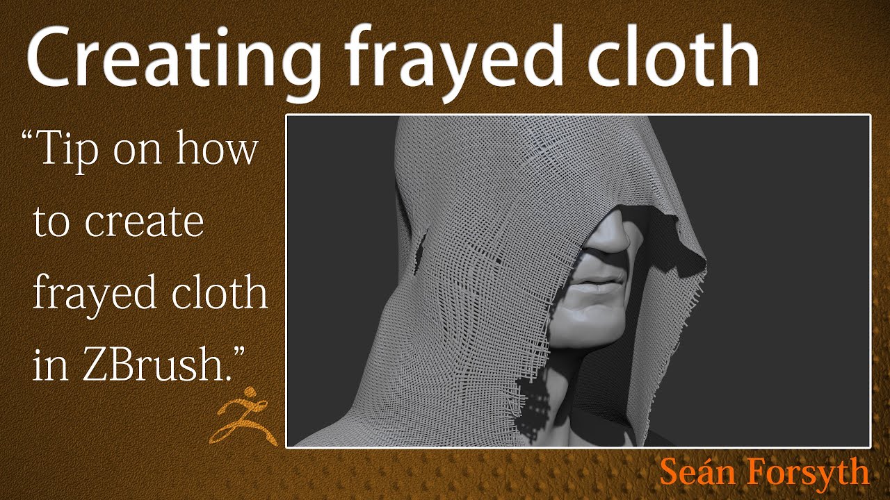 Creating frayed cloth in ZBrush - quick 'n easy!