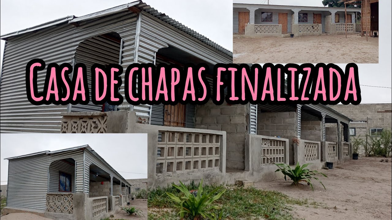 Construção de casa de chapas de zinco