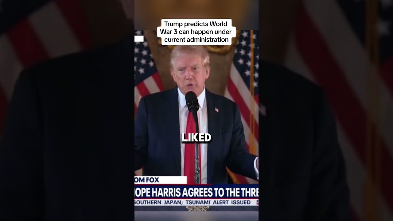 Trump Predicts World War 3 can happen under current administration  #politics #shorts