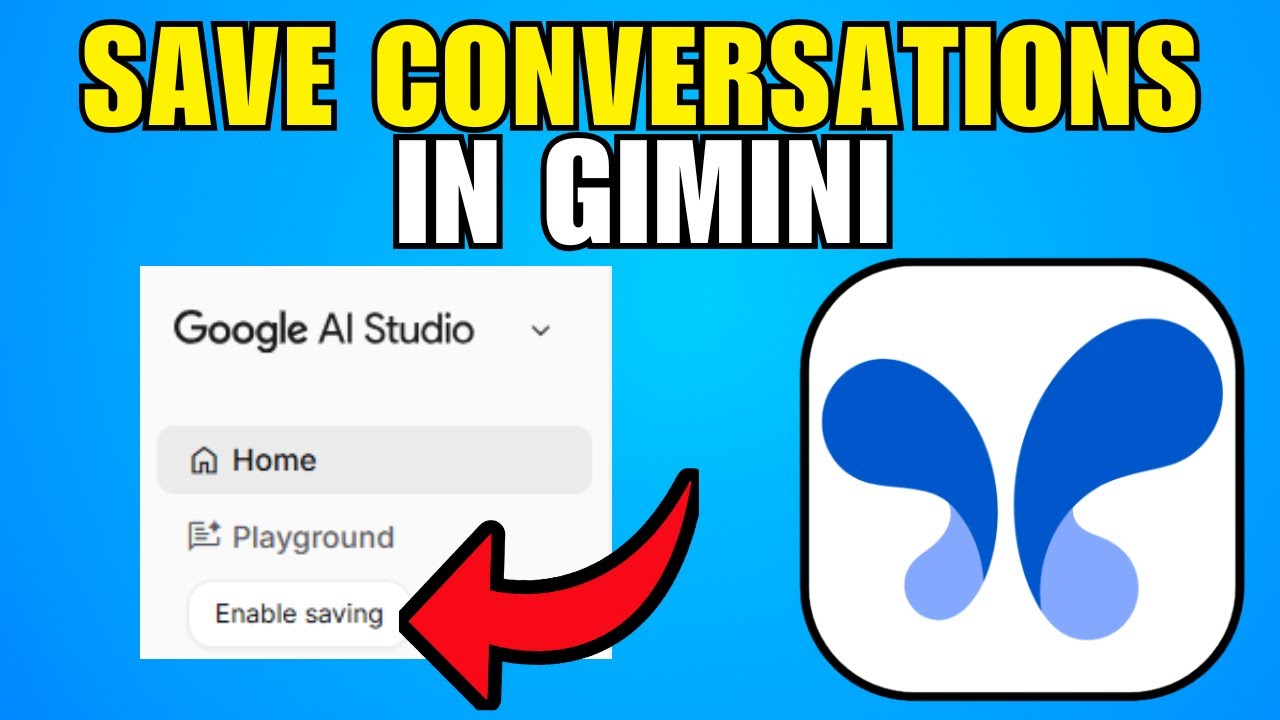 How To Save Conversations In Gemini Google AI Studio (2026) (Best Method)