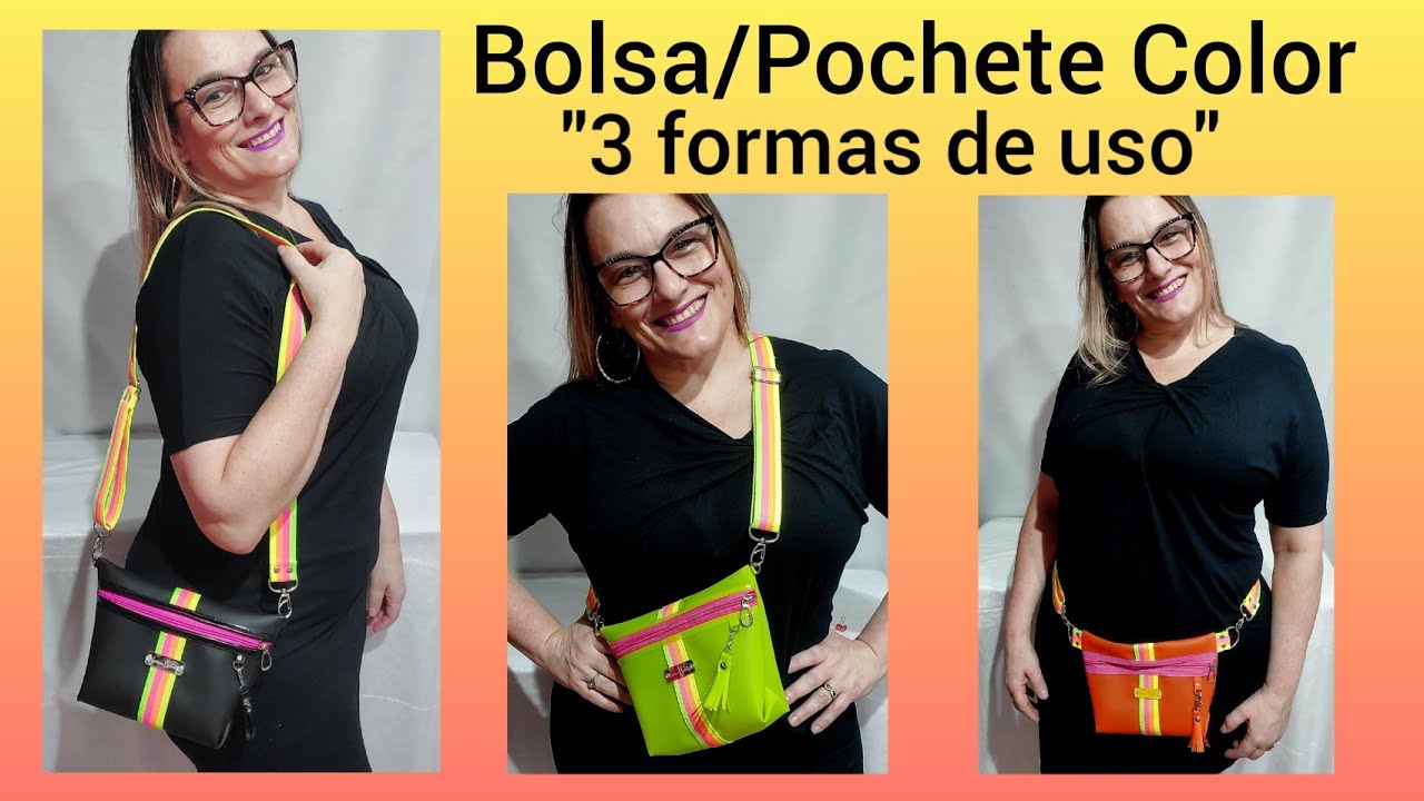 Bolsa / Pochete Color em Silicone - Faça e venda muitas 🤩