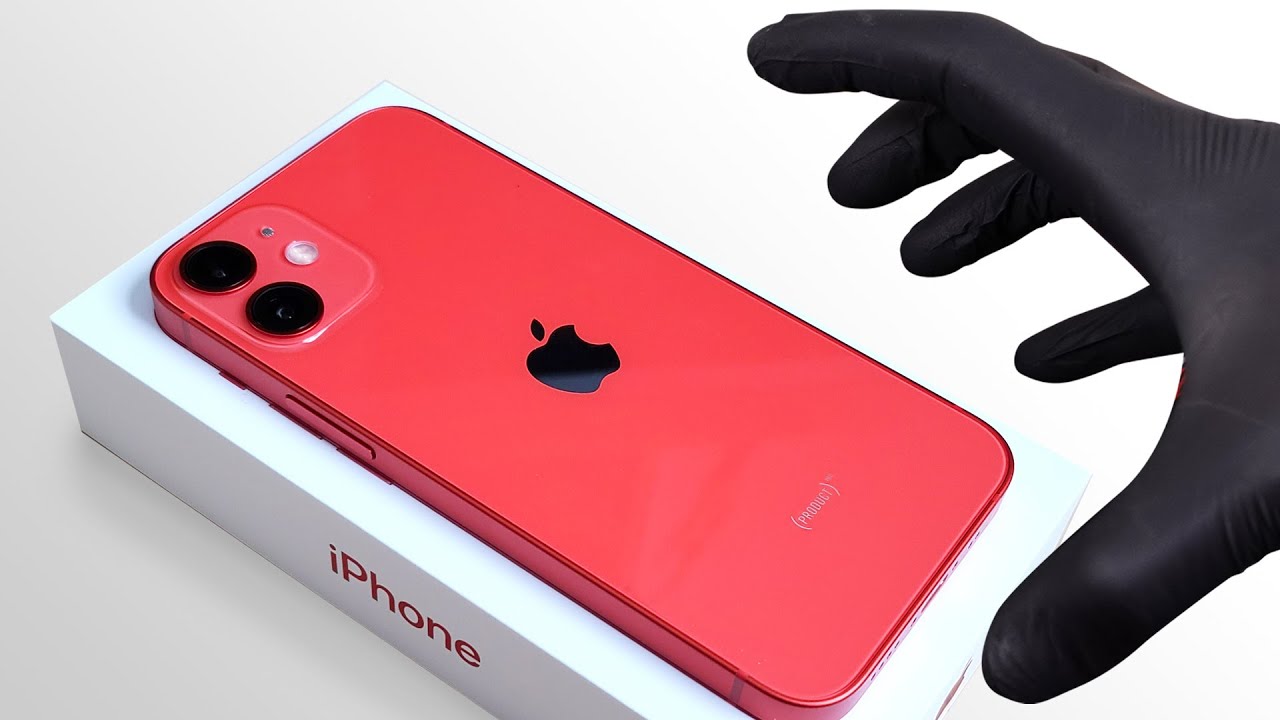 iPhone 12 Mini Red + Sillicone Case - UNBOXING ASMR [ NO TALKING ]