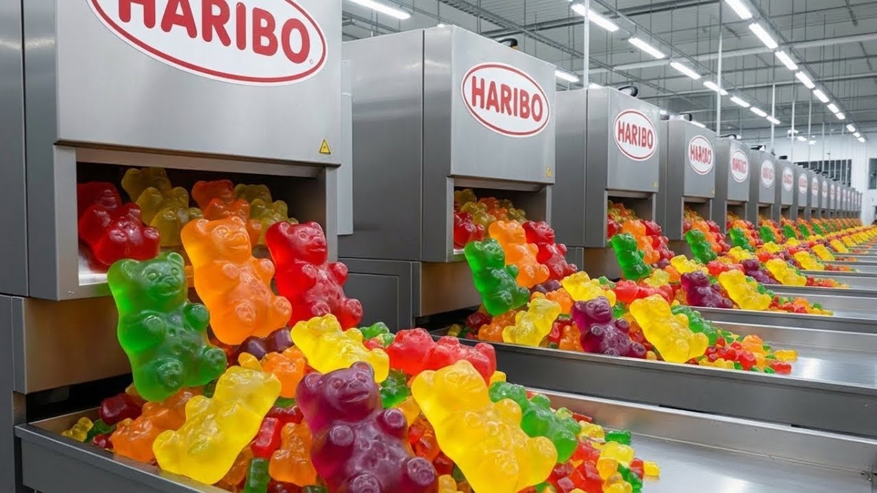 SUPER FAST: Inside A Factory That Produces 60 Million Gummy Candies Every Day #GUMMIES #FACTORY