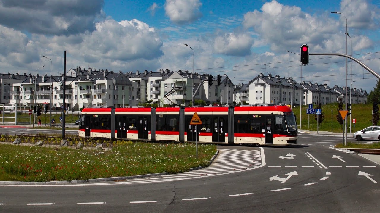 Gait linia nr 12 pierwszy dzień kursowania nowe torowisko al Pawła Adamowicza Gdańsk 2020