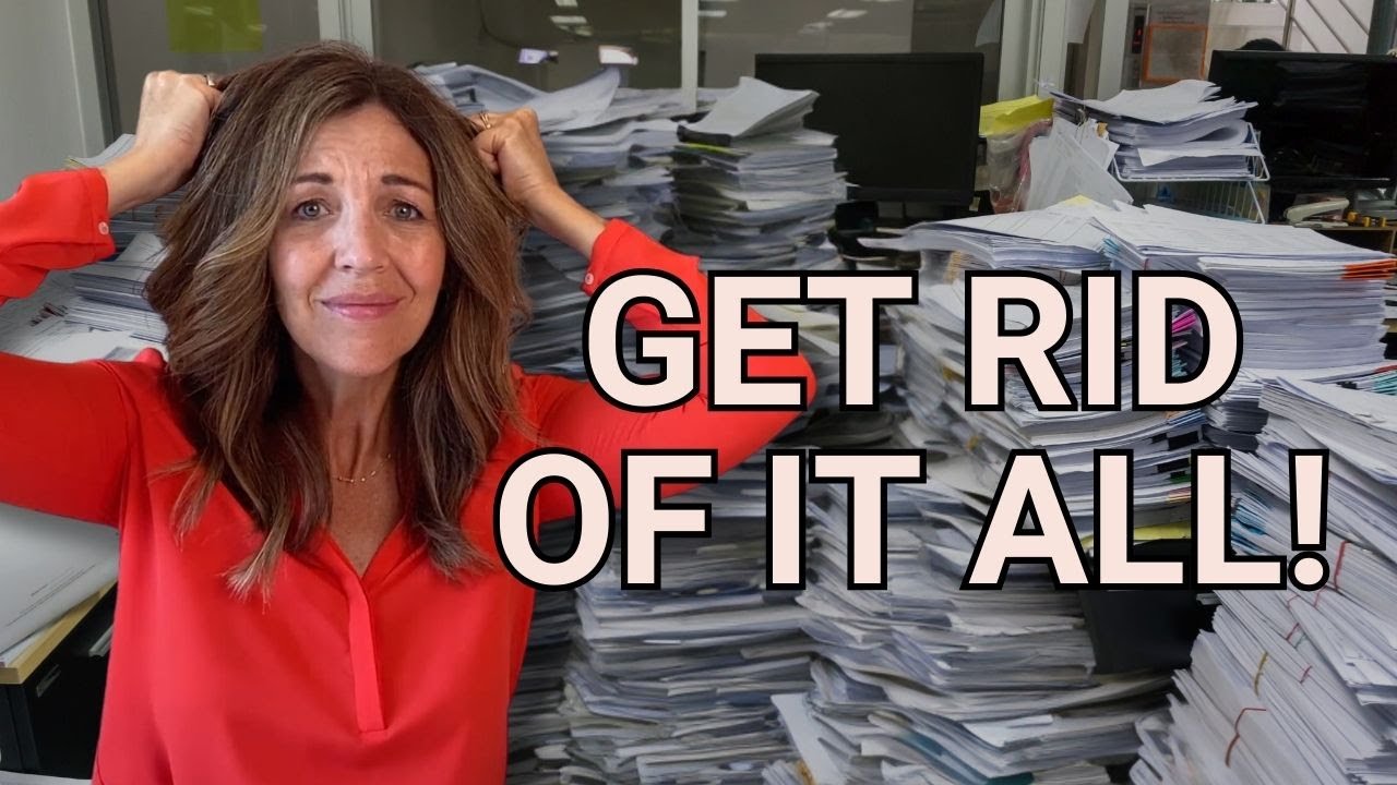 How to Minimize + Organize Paper Clutter in Your Workspace (Simple, Quick!)