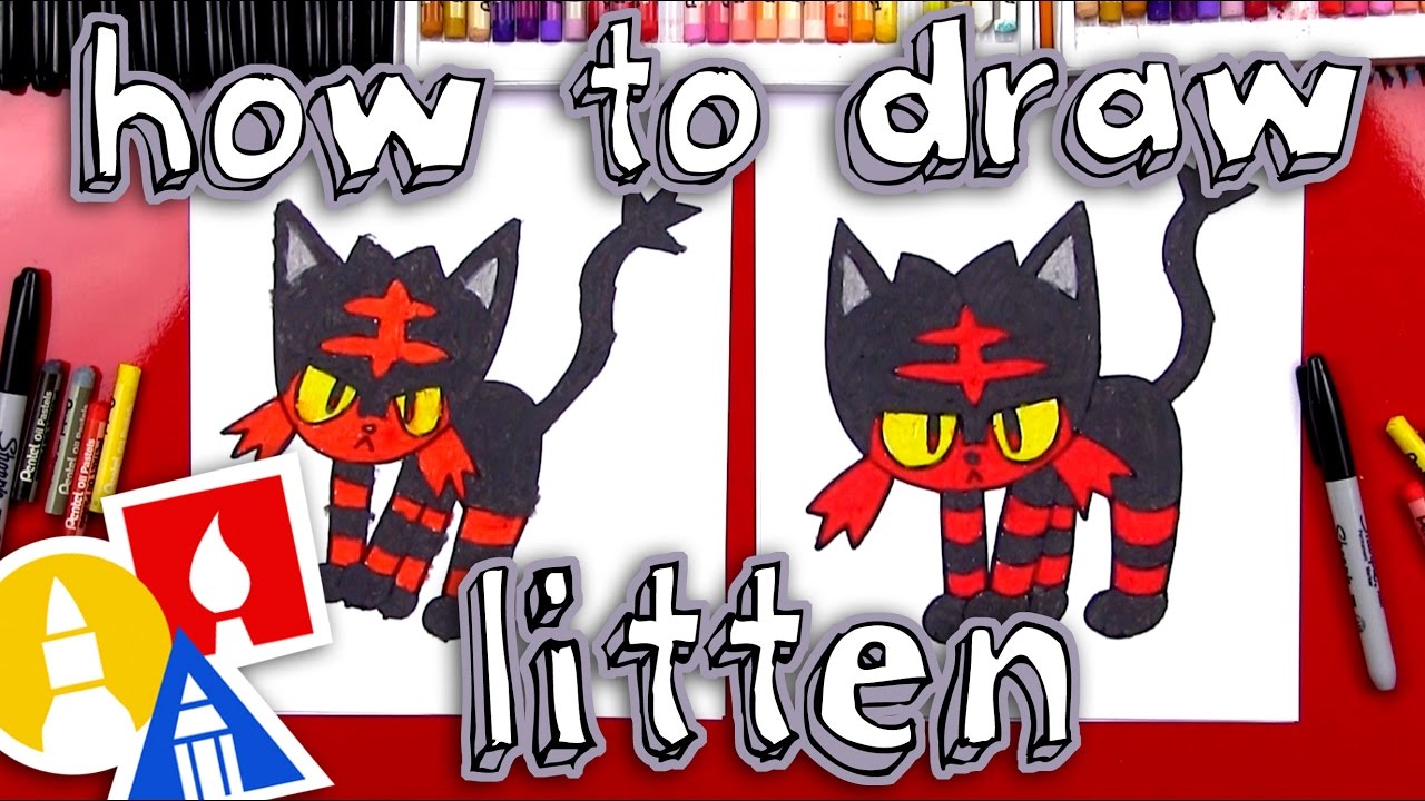 How To Draw Litten Pokemon
