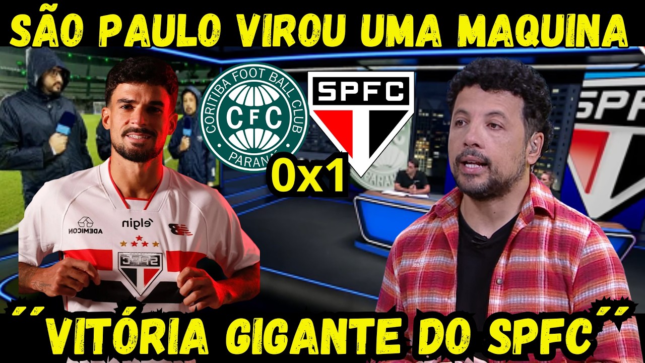 VITÓRIA GIGANTE DO SÃO PAULO! CORITIBA 0X1 SPFC! SAO PAULO ESTÁ IMBATIVEL