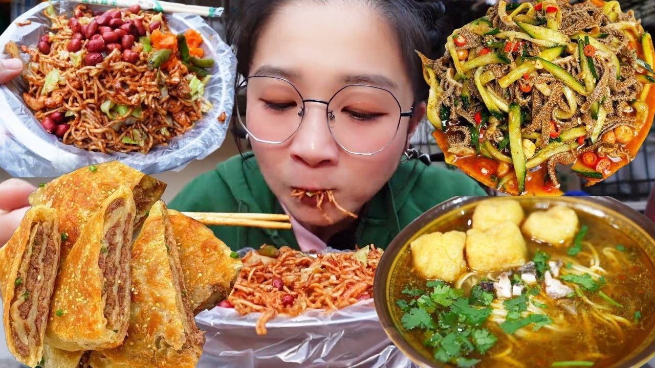 【逛吃天津】打卡隆昌路街头美食，胖姨炒饼炒面香迷糊，爆肚羊脑直接炫饱！【逛吃小猪猪】