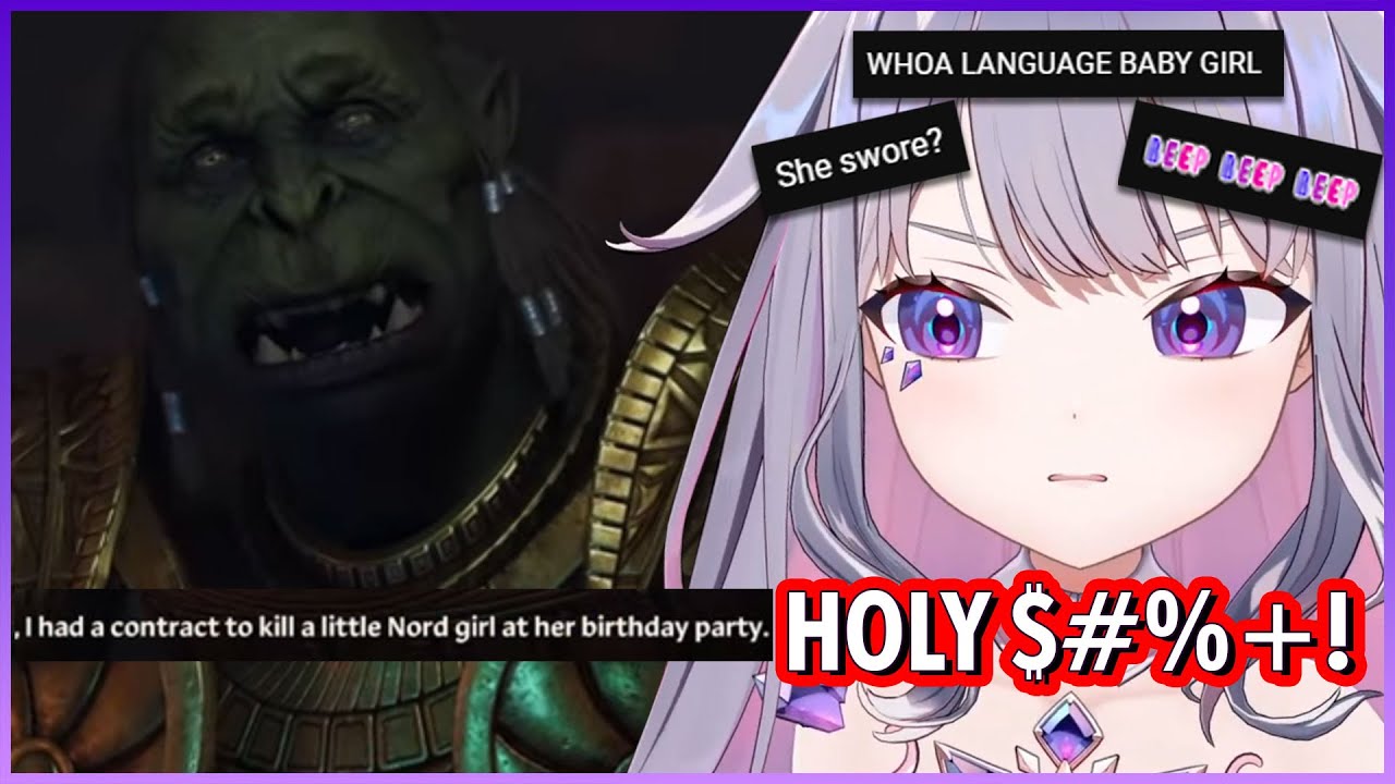 Бибу не мог не поклясться этим дьявольским NPC в Oblivion【Hololive】