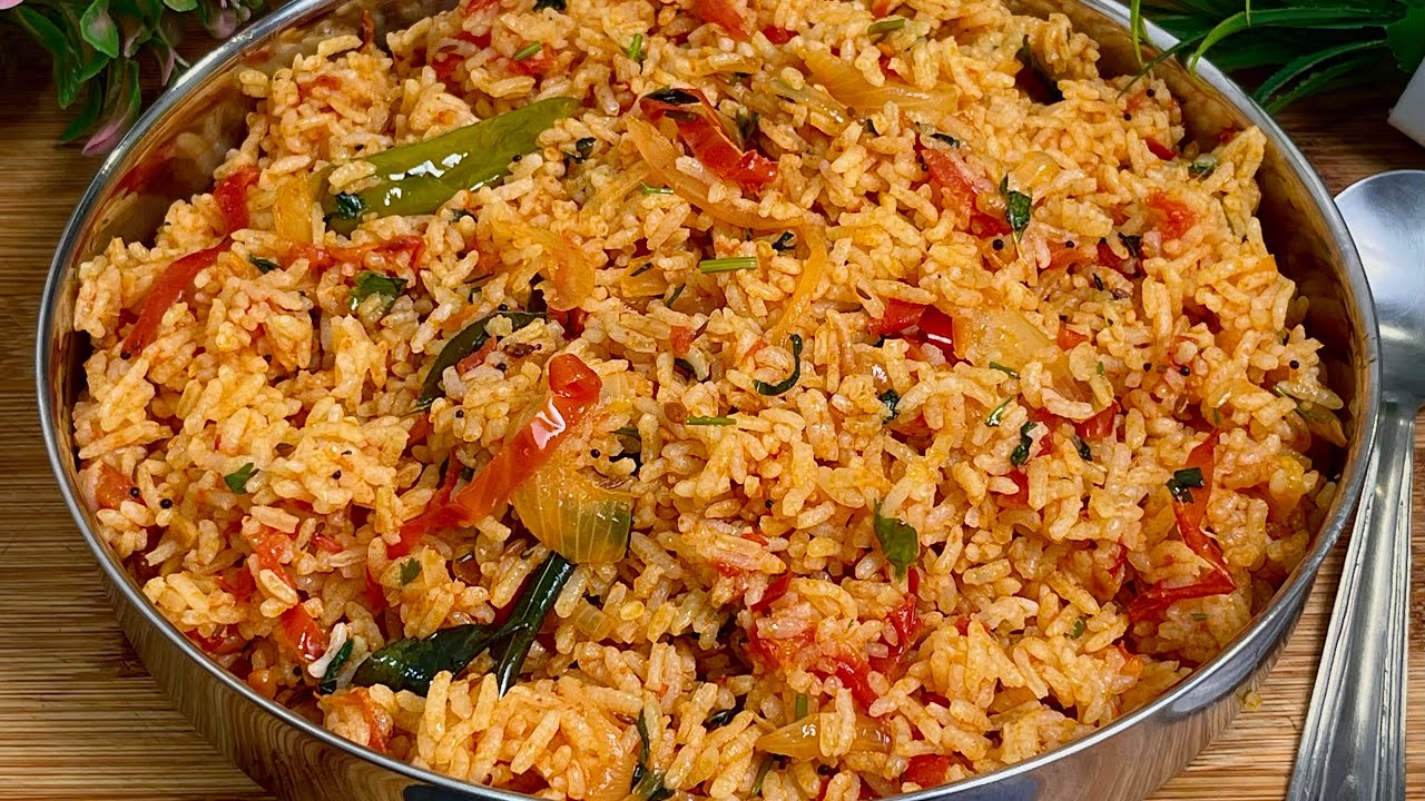 10 நிமிடத்தில் தக்காளி சாதம் இப்படி சுவையா செய்ங்க👌| Tomato Rice in Tamil | Thakkali Sadam in Tamil