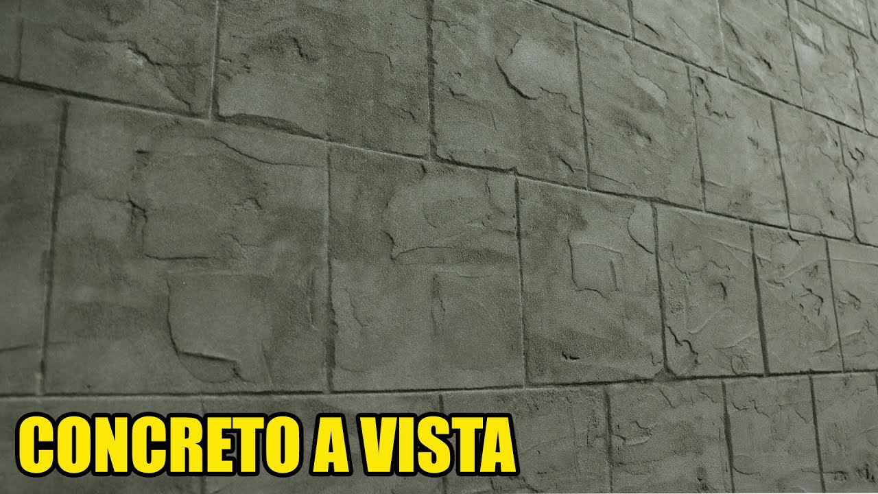 Concreto a Vista Usando Argamassa - Faça Você Mesmo