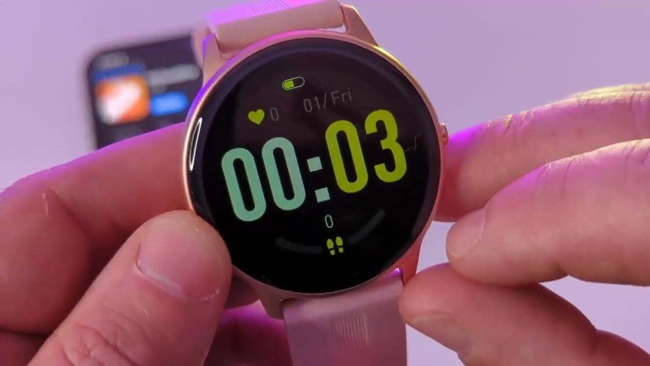 AGPTEK Montre Connectée : Smartwatch Bluetooth 5.0 Tracker d'Activité avec Fréquence Cardiaque