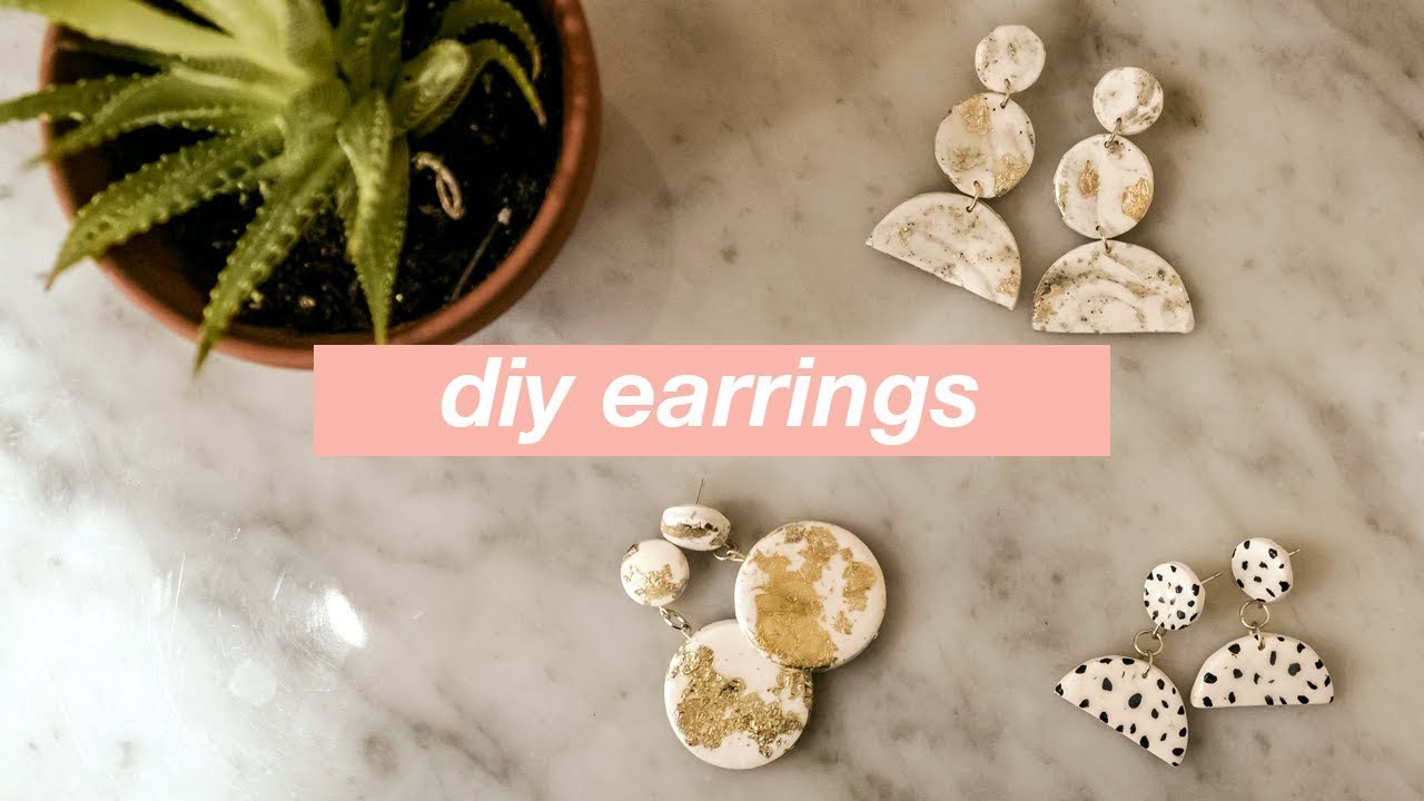 DIY Statement Earrings: How to Make 3 Easy Geometric Clay Earring Projects