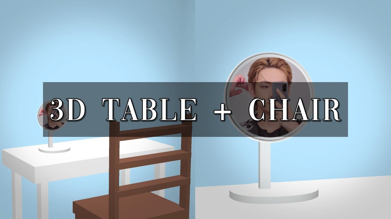 3D FURNITURE PT.2: TABLE & CHAIR ON VIDEOSTAR