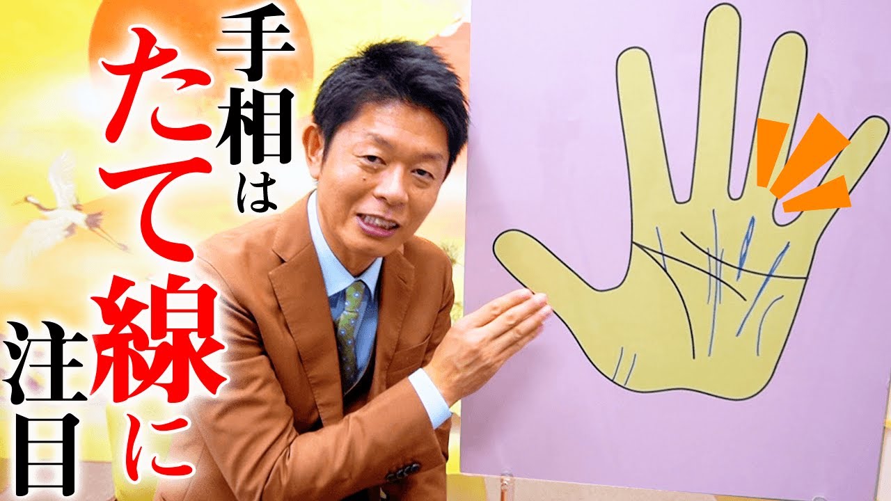 【手相】手相はたて線があると良い！『島田秀平のお開運巡り』