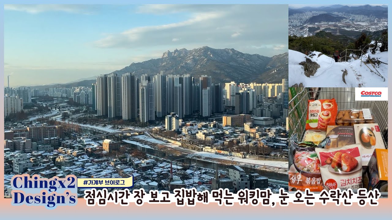 점심시간 장 보고 집밥해 먹는 워킹맘, 눈 오는 수락산 등산, 코스트코 장보기, GS Fresh, 롯데슈퍼/중3,고1/자영업자 공인중개사 남편/웹디자이너 아내/칭칭디자인_193