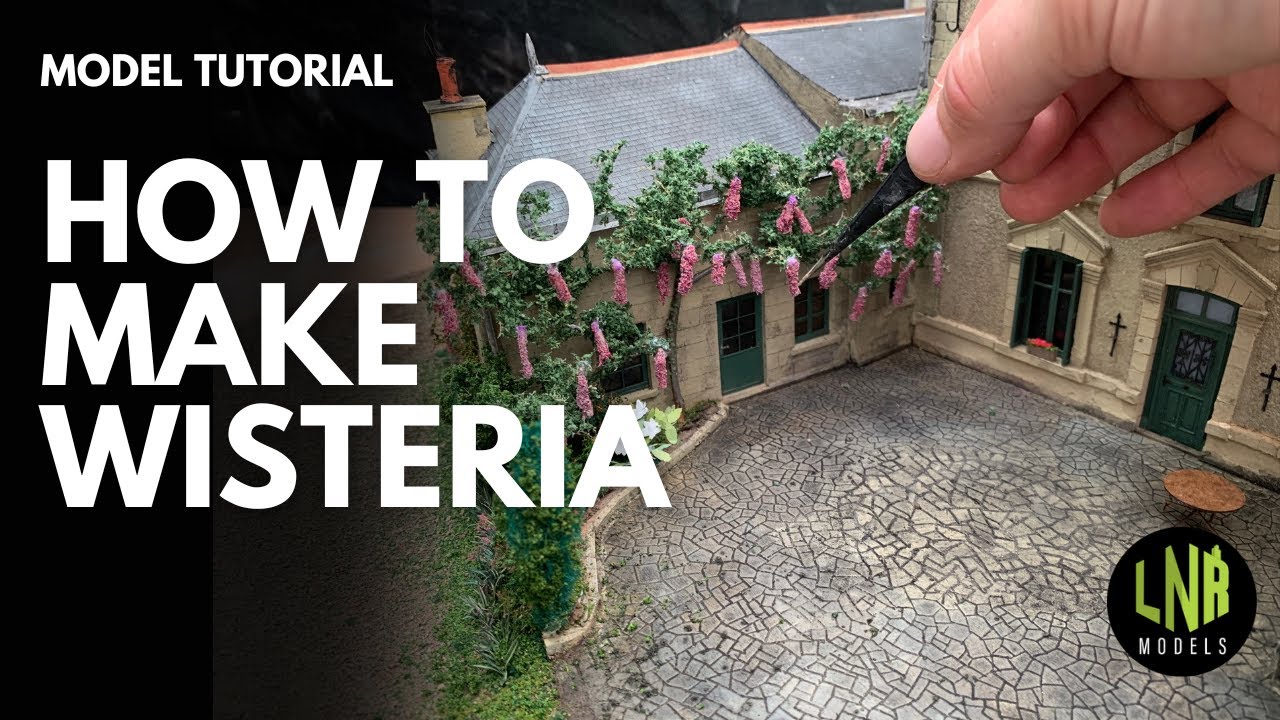 Learn How to make Model Wisteria Bushes for dioramas - Quick!