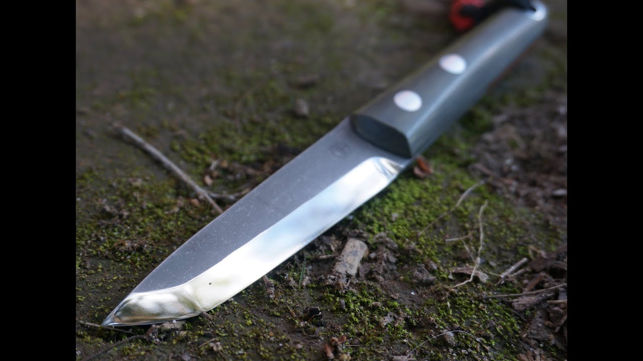 knifemaking - scandi ground partial tang