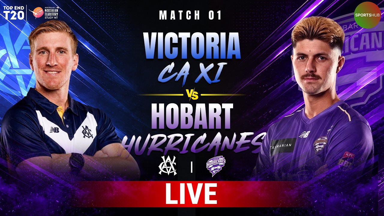LIVE | Venue 1 TIO | Victoria vs Hurricanes | Match 1 | Top End T20 2026 | ZP1K