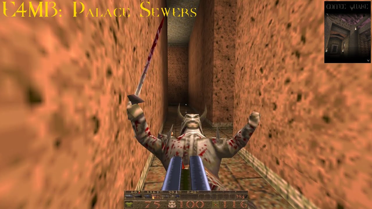 Coffee Quake (Normal) - E4M13: Palace Sewers