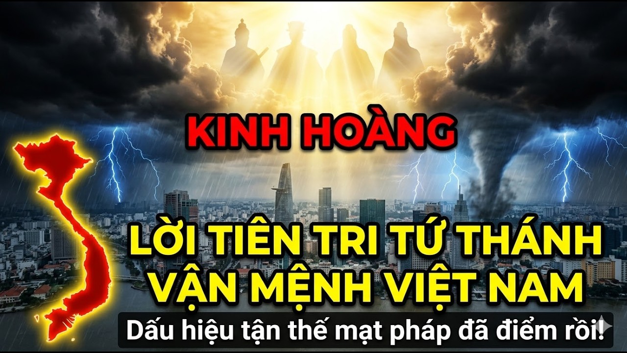 KINH HOÀNG LỜI TIÊN TRI TỨ THÁNH VẬN MỆNH NƯỚC NAM: ĐIỀM BÁO ĐẠI NẠN TẬN THẾ MẠT PHÁP ĐÃ ỨNG NGHIỆM!
