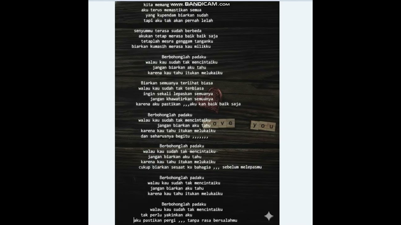 berbohonglah padaku (cover AQIU band) new version by AQIU Music Global