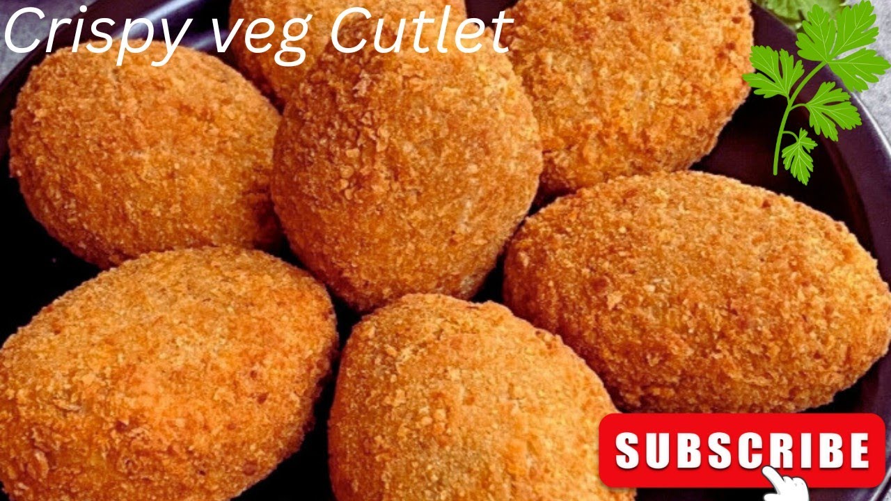 Crispy Vegetable Cutlet Recipe | Veggies Cutlet | Snacks Recipe | Lunbox Recipe 