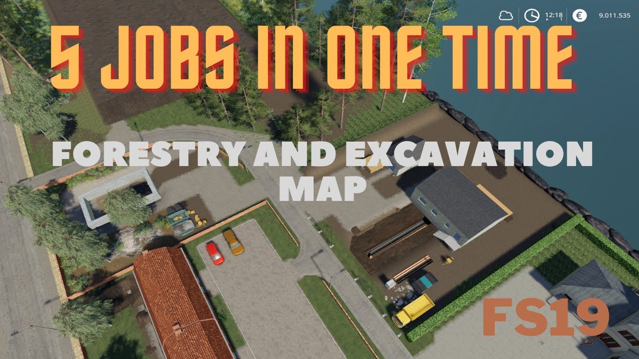 Doing 5 jobs in one time *Forestry and  Excavation map*Saloio Excavation Company* Timelapse
