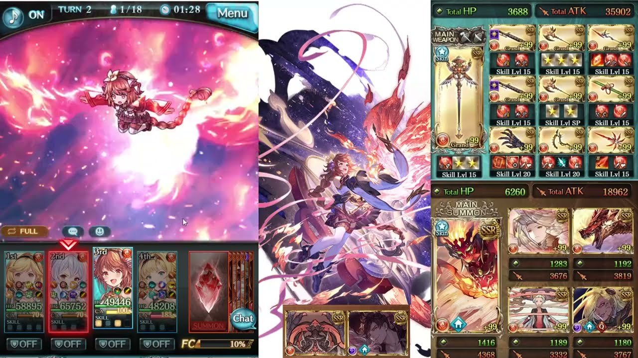Fenie (Grand) and Phoenix's Touch (Main Hand) Showcase フェニー