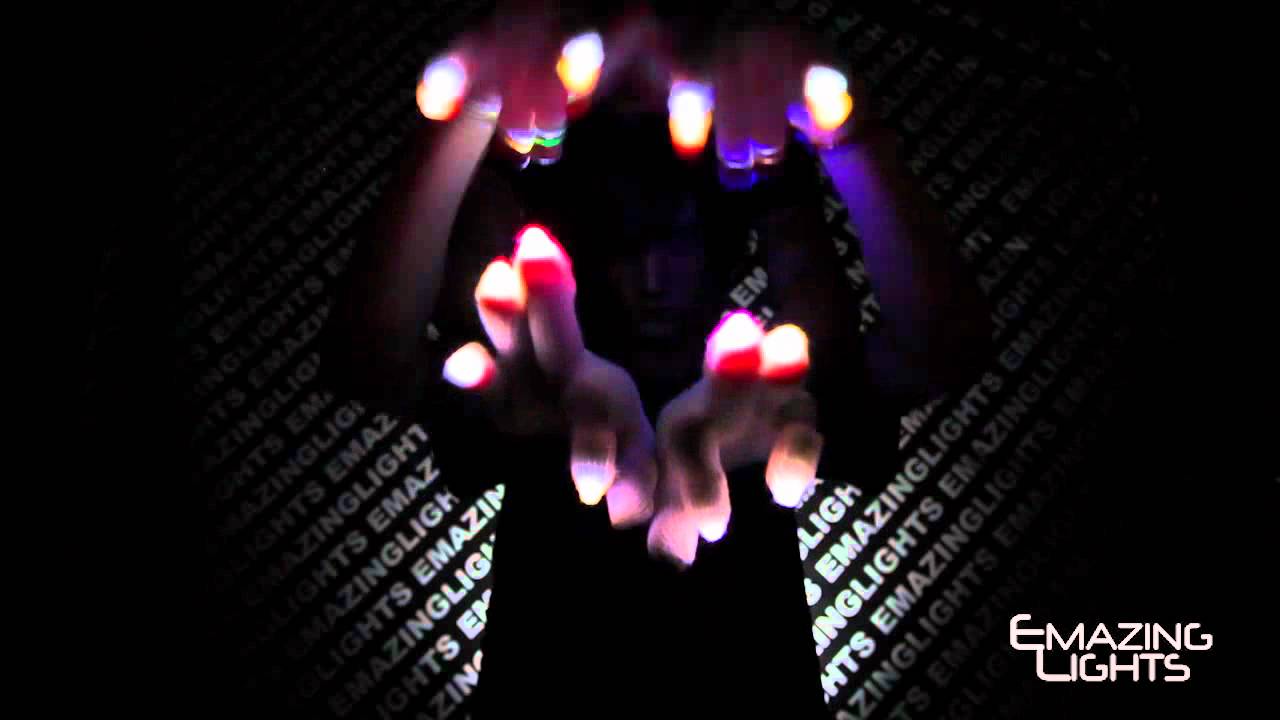 Team[e][PM] Gummy & Team[e][LB] Pulse- Quadcore Double Team Glove Set Light Show [EmazingLights.com]