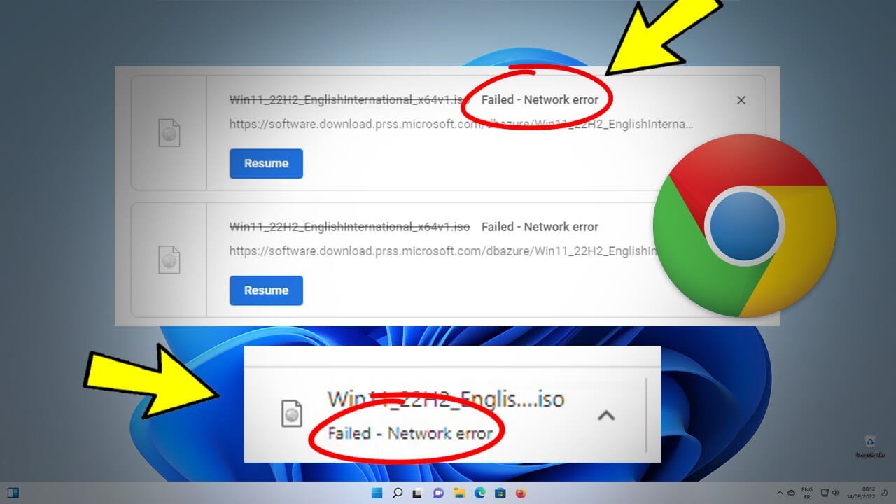 Как решить (не удалось - сетевая ошибка) в загрузке Google Chrome  | Fix Failed Network Error