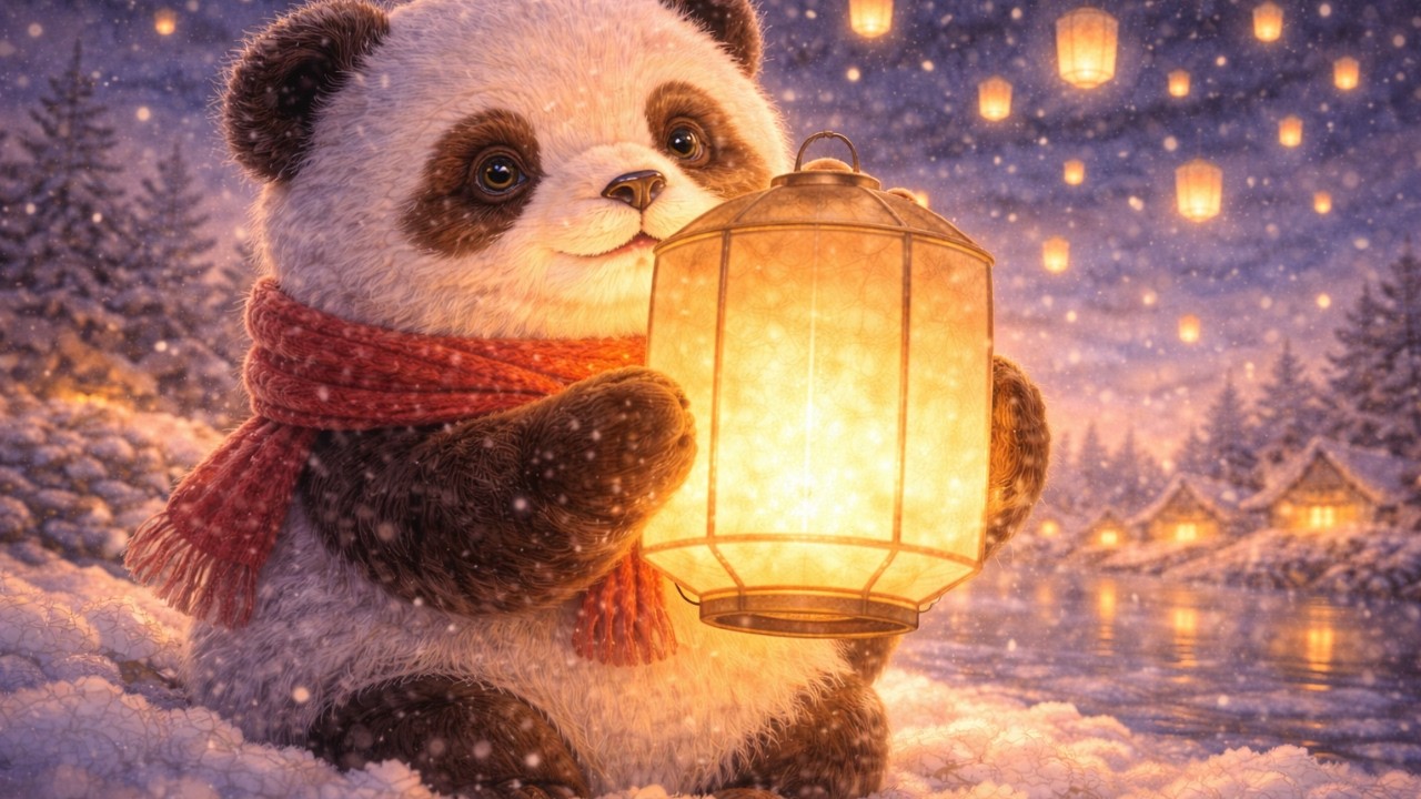 Quiet Panda Village | When the Lanterns Outshine the Stars