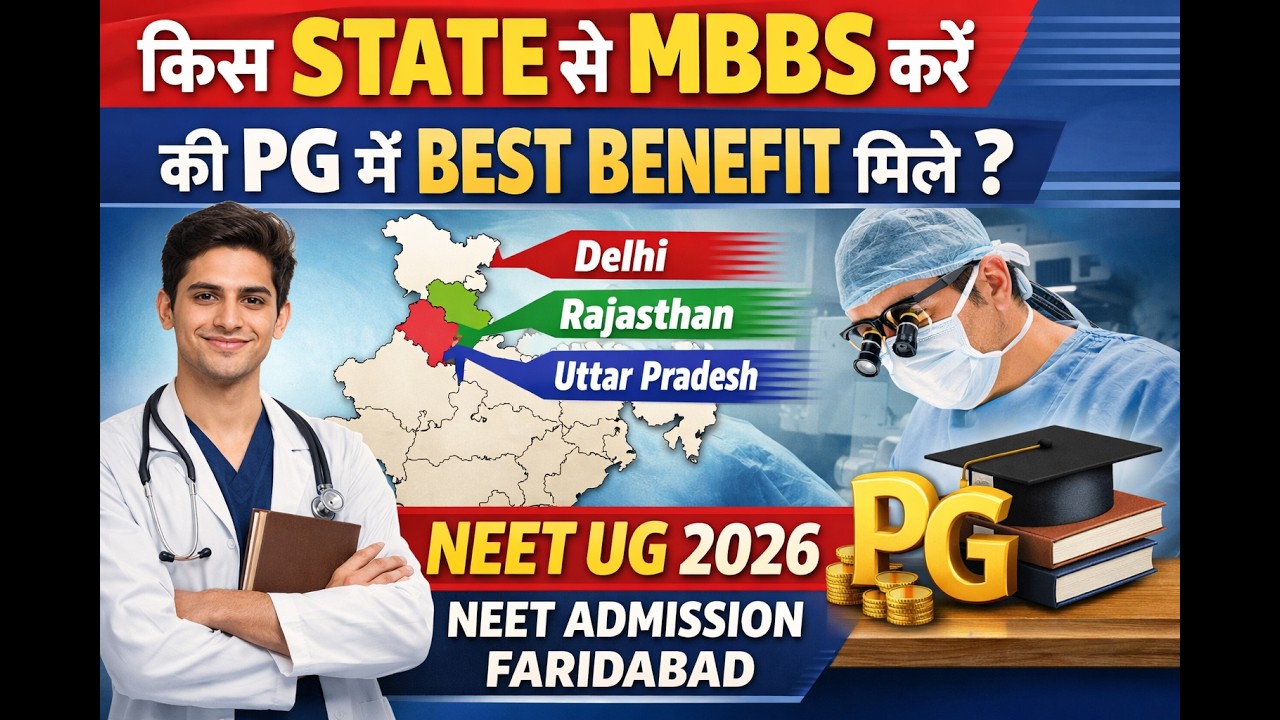 Best State for MBBS in India for PG Advantage 🤯 | NEET UG 2026 Guide