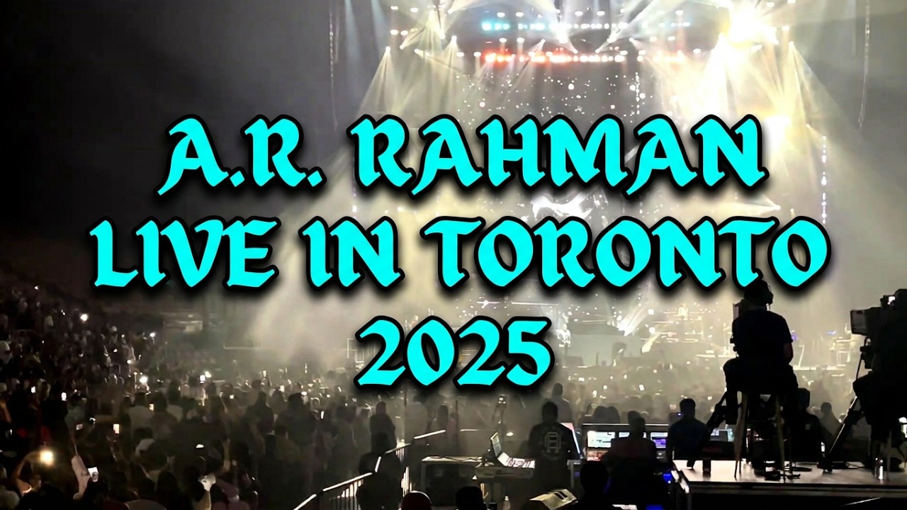 Fans’ Magical Night at A.R. Rahman’s Toronto Concert  #livemusic #concert #dance #live