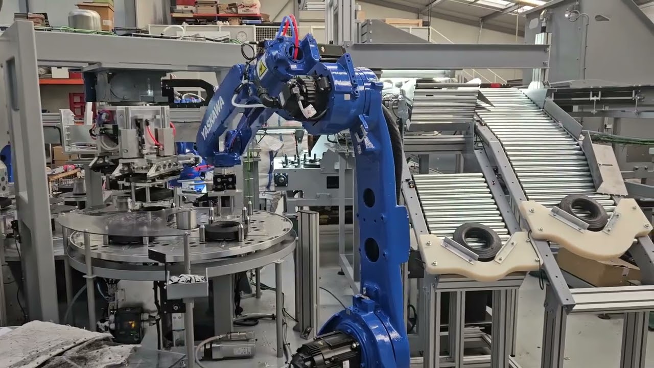 Ligne d'assemblage de roues