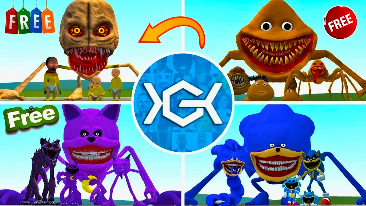 Nextbots in playground • WHICH FAMILY IS STRONGER? from ALL NEW THE SONIC TAPES FAMILY (Garry`s Mod)