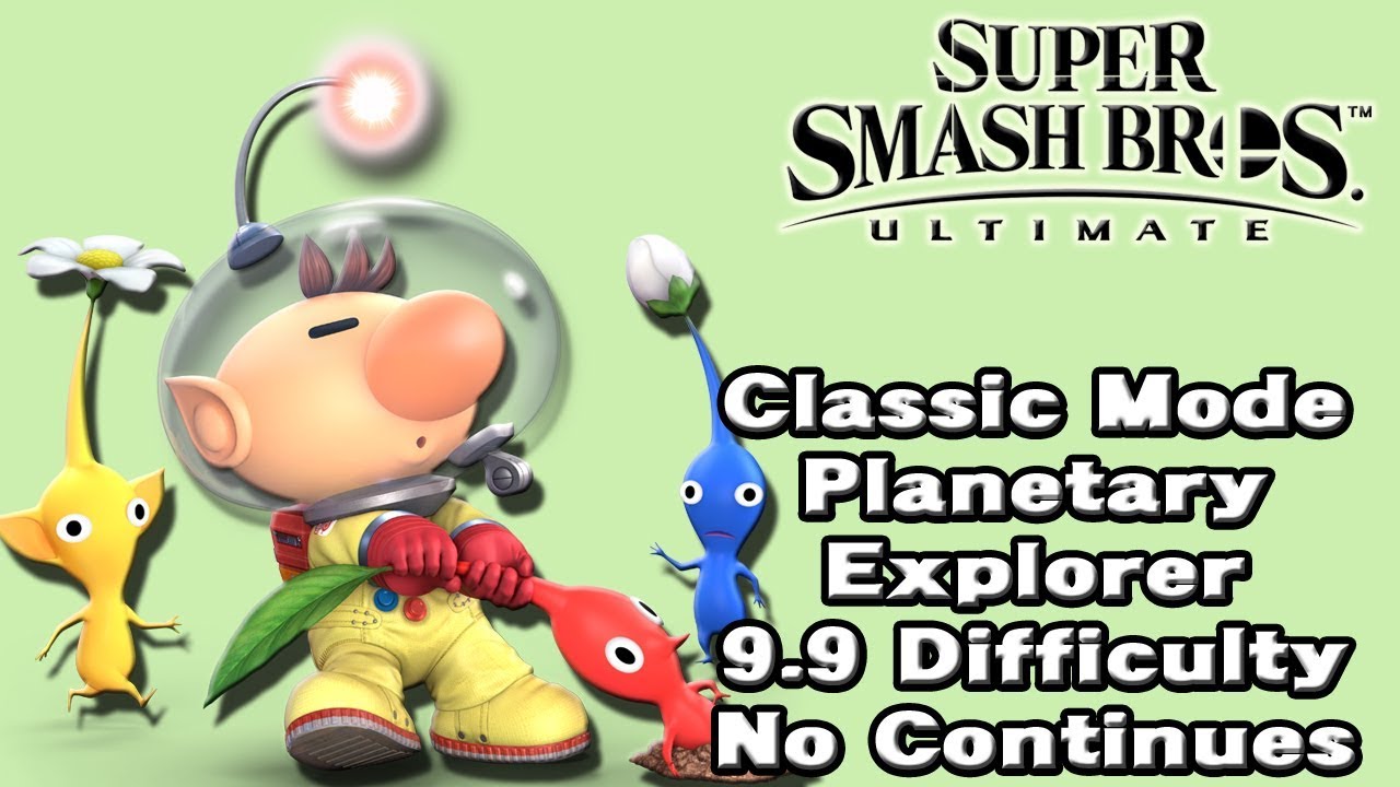 Super Smash Bros. Ultimate (Classic Mode 9.9 Intensity No Continues | Olimar)