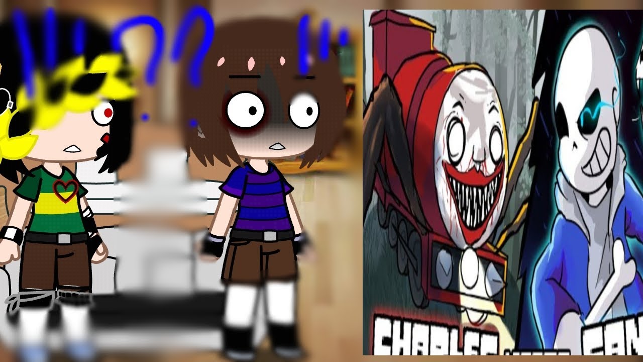 undertale react /sans vs chocho charles /gacha /bad grammar and cringe