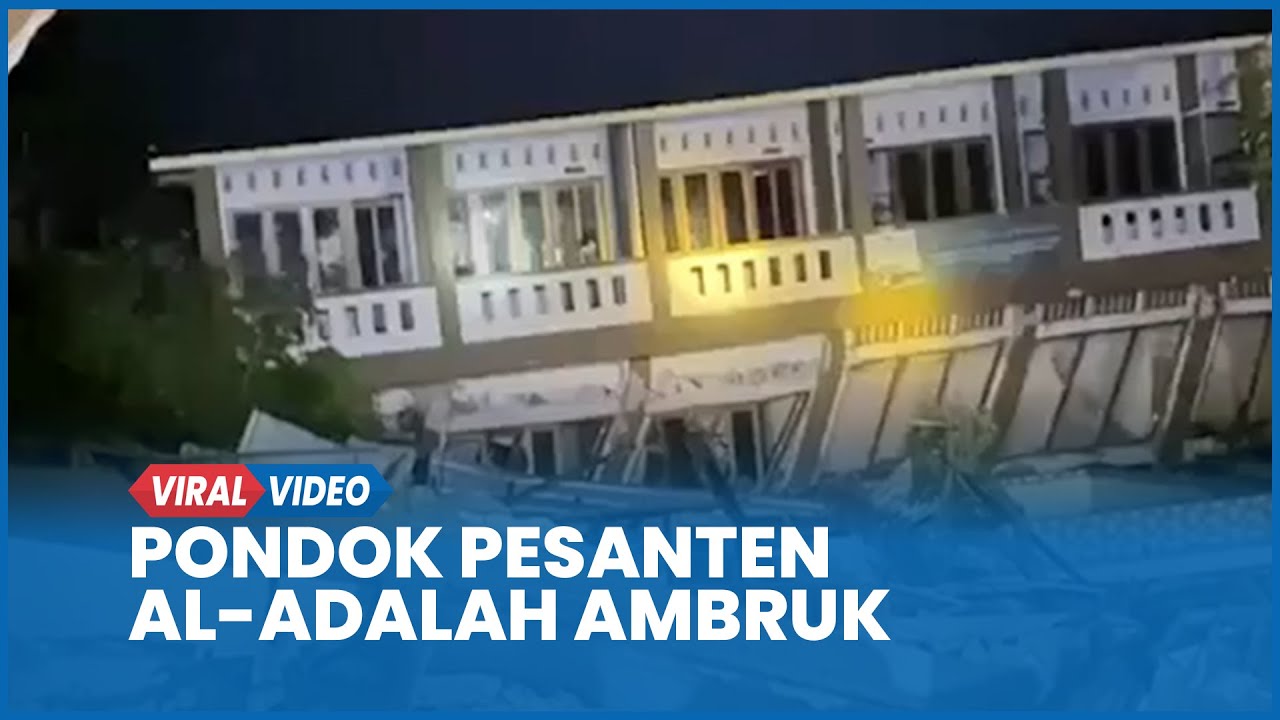 Detik-detik Ponpes Al-Adalah Ambruk Imbas Tanah Bergerak di Tegal, 526 Santri Mengungsi