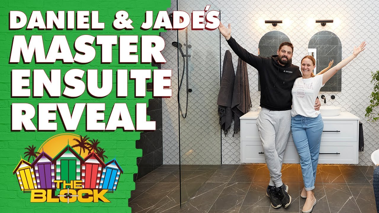 Daniel and Jade's Master Ensuite revealed | The Block 2020