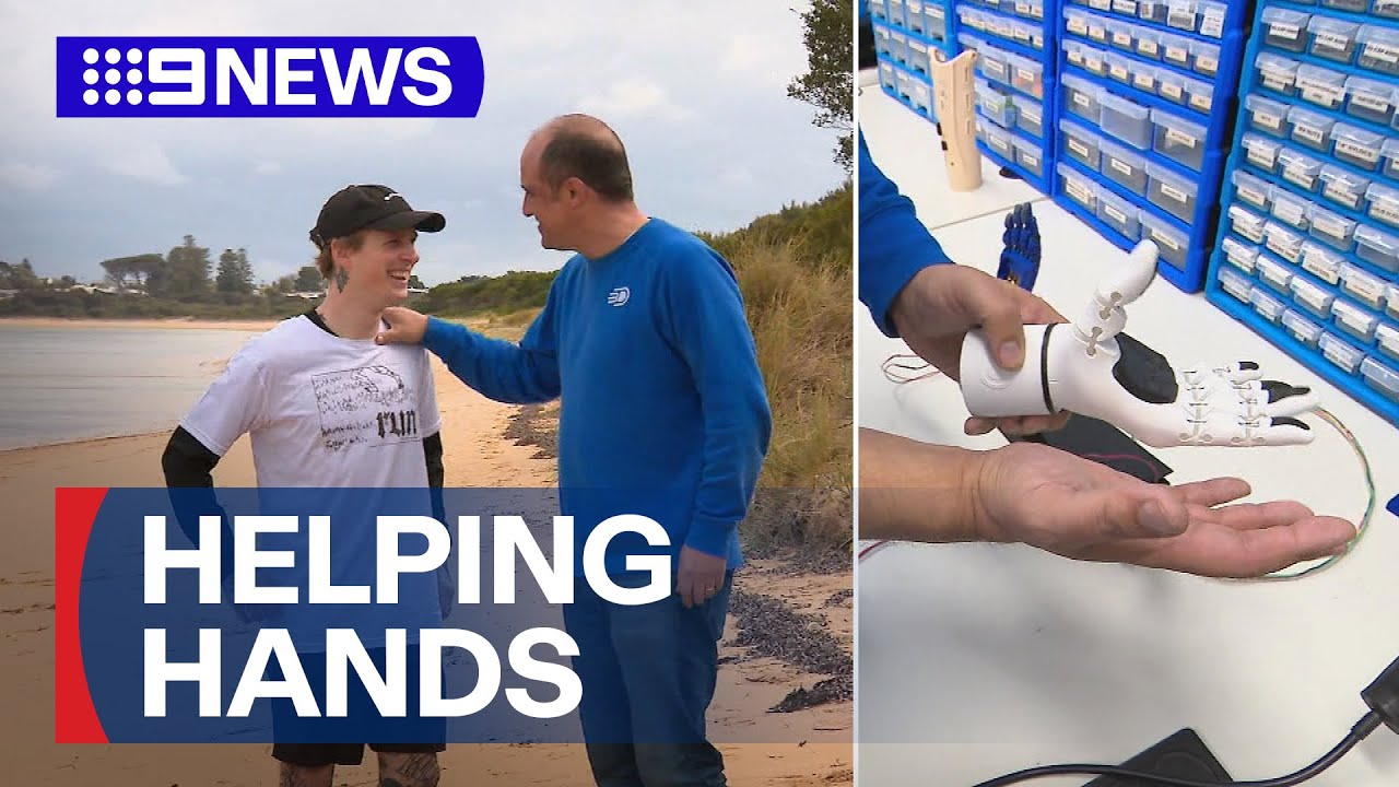 Man takes on marathon to help raise money for charity's assistive technology | 9 News Australia
